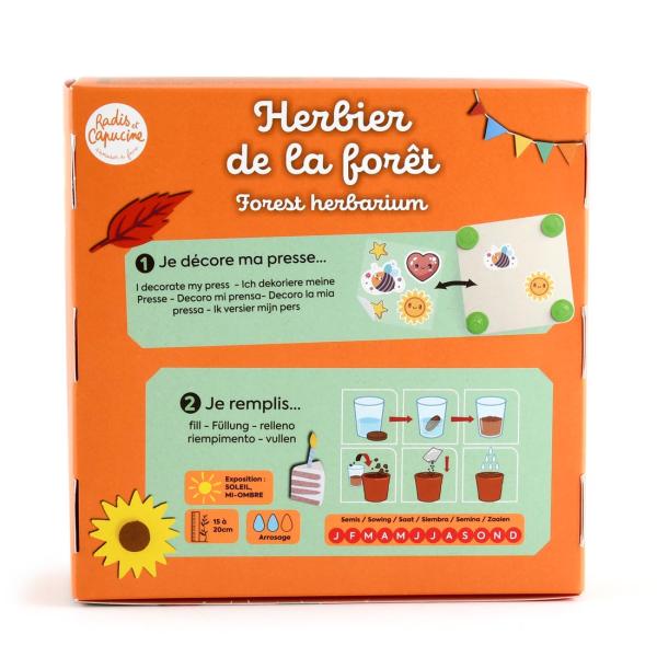 Radis et Capucine - Kit créatif enfant - Herbier - MEDIA_PACKAGING_VERSO